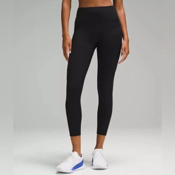 Lululemon Fast and Free HR Tight 25” Black - Picture 1 of 3